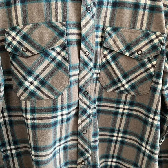 L.L. Bean Plaid Katahdin Performance Wool Blend Flannel Button Down Shirt Small - Picture 3 of 7